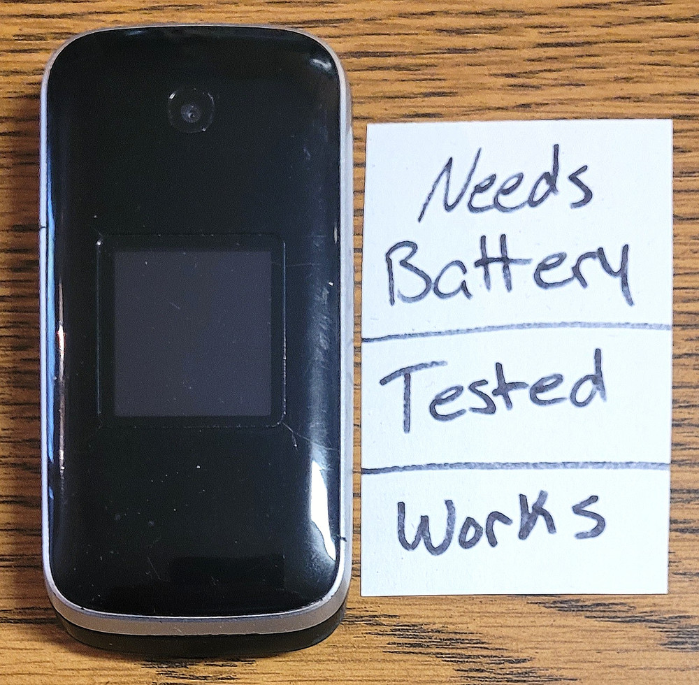 Alcatel OneTouch Retro 2017B – Black ( Boost Mobile ) Phone – Tested / No Batt