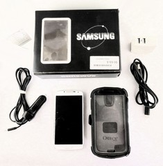 Samsung SCH-i545 Galaxy S4 Verizon Phone (White) 4G LTE w/ Otterbox & Clip