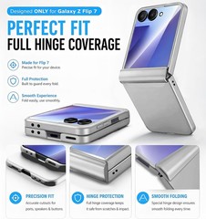 Samsung Galaxy Z Flip 7 Case, Hinge Protection, Screen Protector, Shockproof, Sl