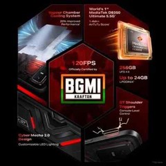 Infinix GT 30 Pro 5G+ Factory Unlocked-Dual SIM-12GB RAM GLOBAL ROM-Dark Flare
