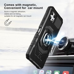 T-Mobile Revvl 7 5G Case with Tempered Glass Screen Protector and Kickstand