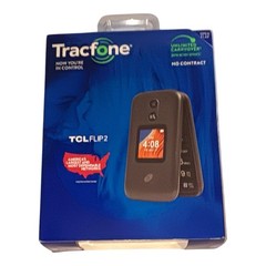 TracFone TCL Flip 2 4G LTE 8GB/16GB Camera Prepaid Locked Cell Flip Phone New