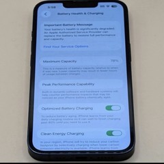 Apple iPhone 13 Blue 128GB Unlocked 12MP Bluetooth Wi-Fi iOS ML933LL/A