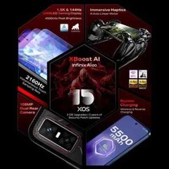 Infinix GT 30 Pro 5G+ Factory Unlocked-Dual SIM-12GB RAM GLOBAL ROM-Dark Flare