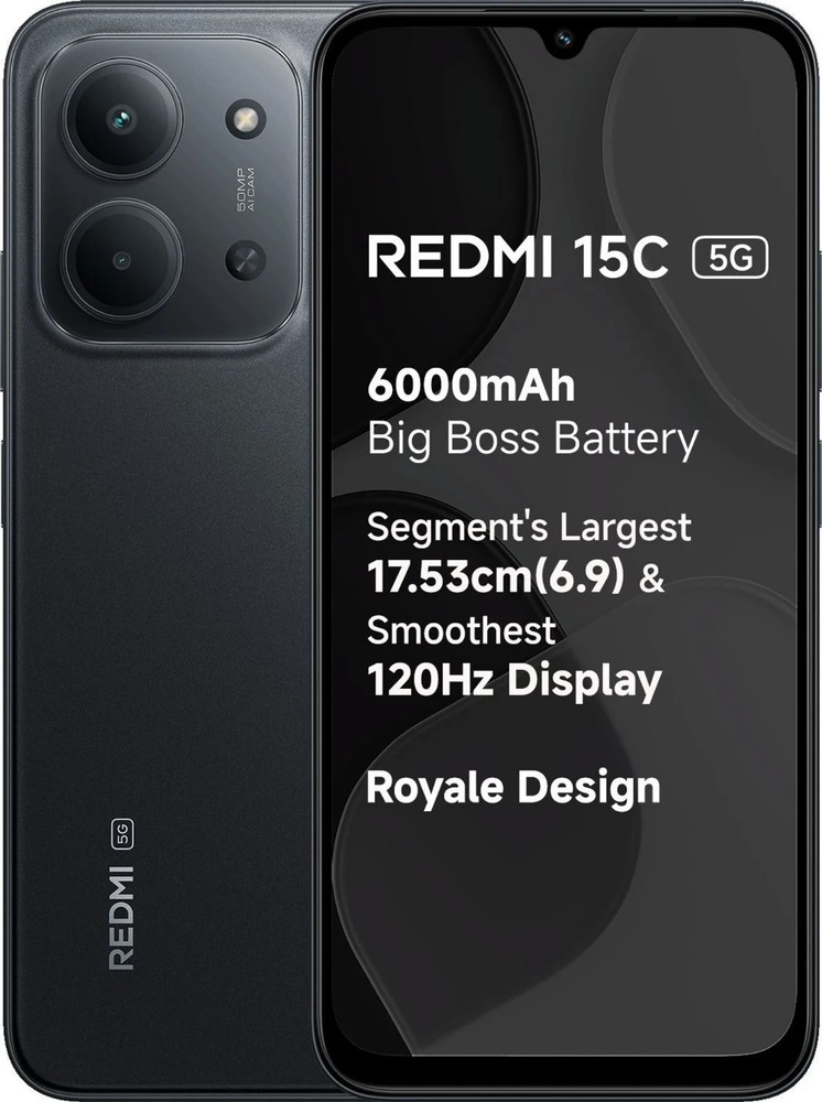 REDMI 15C 5G Factory Unlocked 8GB 128GB MediaTek Dimensity 6300 Global Version
