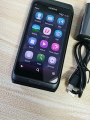 Origina Nokia E7-00 Silver Black 16GB (Unlocked) Smartphone QWERTY keyboar WIFI