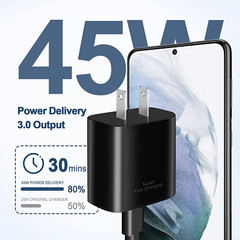 6FT Charger Cable Type c Super Fast Wall Adapter For Samsung Galaxy S23 S22 S21⚡