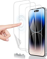 [3+0 PCS] Hydrogel Film Screen Protector for iPhone 14 Pro Max 6.7 Inch Soft TPU