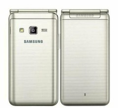 Samsung Galaxy Folder SM-G1600 Golden 2G RAM 16GB ROM 3.8″ Android Flip Phone A+