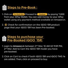 iQOO 15R Dark Knight 8GB RAM 256GB Storage Snapdragon® 8 Gen 5 Global Version
