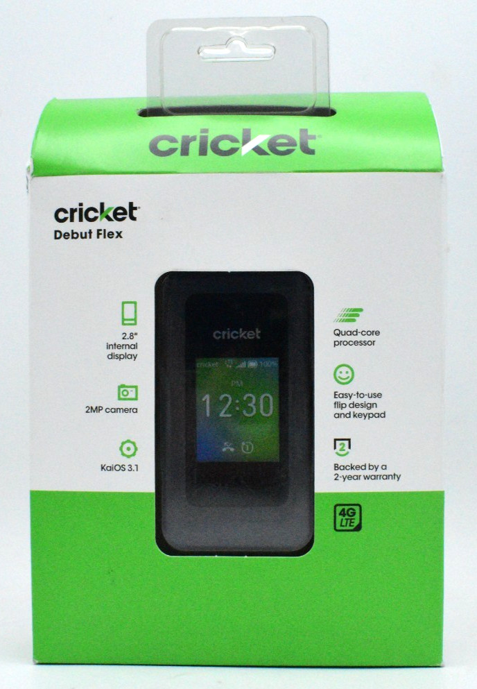 Cricket Wireless Debut Flex 4G LTE U1030AC Flip Phone – Factory Sealed