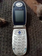 LG VX6000 – Silver and Blue ( Verizon ) Cellular Flip Phone