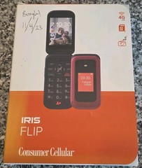 IRIS EASY FLIP, SH3320, 4G-LTE, E-Sim, Consumer Cellular, Prepaid, Senior, Big