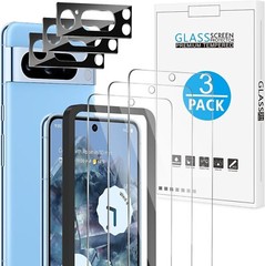 6 in 1 Tempered Glass For Google Pixel 8 Pro Screen and Camera Lens Protector