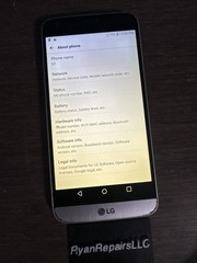 LG G5 Verizon Android Phone, Screen burn and camera damage