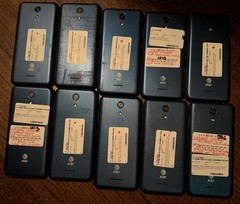 Lot of 10 Broken Calypso U318AA Parts Repair (ATT) Blue Other Issues