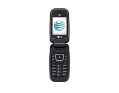 LG B470 AT&T Prepaid Basic 3g Flip Phone, Black – Carrier Locked to AT&T