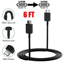 45W Super Fast Wall Charger Plug USB-C +6ft Cable for Samsung Galaxy S23 S24 S25