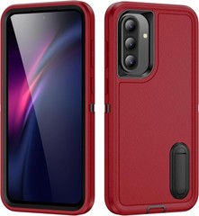Galaxy A36 Case with Stand, Cover for Galaxy A56 6.7″, Heavy Duty Protection Red