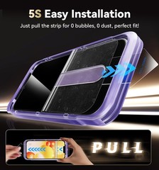 2PCS Screen Protector for iPhone 13 6.1 Inch Tempered Glass Military Grade Shatt