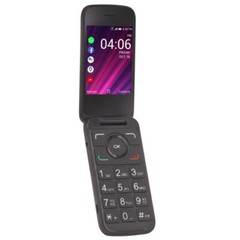TracFone My Flip 2 4G LTE Prepaid Flip Phone (Locked) – Black w/ Sim Card – CDMA