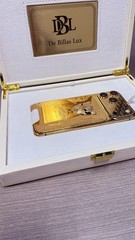 Custom 24k Gold Apple iPhone 17 Pro Max Engraved Diamond 2 TB Worldwide Unlocked