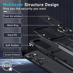 Compatible with Moto G Power 5G 2026/2025 Case with Camera Lens Cover & Screen P