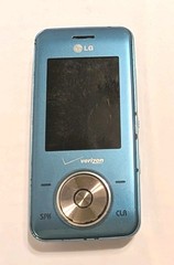 Vtg LG Chocolate 2 II Ice Mint Blue Verizon Slider Phone w/Battery VX8550 RARE
