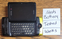 Sharp Sidekick 2008 PV210 – Black ( T-Mobile ) Smartphone – Tested / Needs Batt