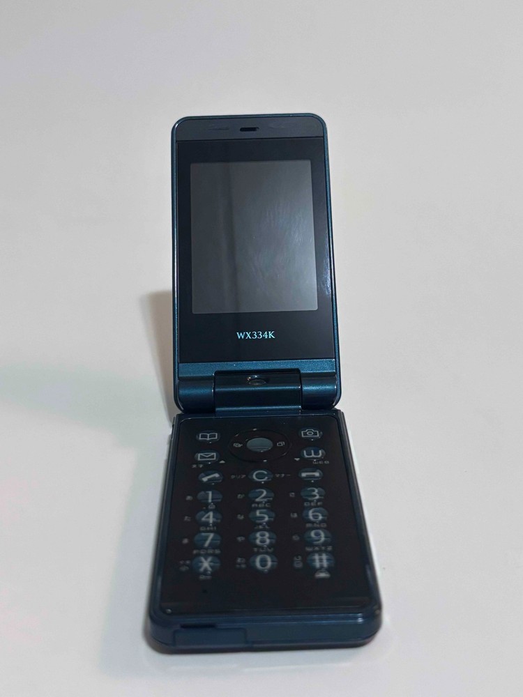 KYOCERA Honey Bee Wx334K Turquoise Green Japanese Flip Phone Cell Phone Retro