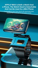 Smartwatch With Large 2.88 in Screen, 64GB Storage, Detachable Strap Smart Watch