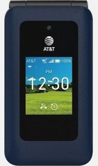 AT&T Cingular Flex 2 Smart Flip Phone Classic Navy 2.8 Screen Unlocked 4GB KaiOS