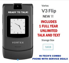 V3 FLIP PHONE ▶▶ INCLUDES ▶▶12 MONTHS UNLIMITED ✅ H2O ▶ ATT Network!!