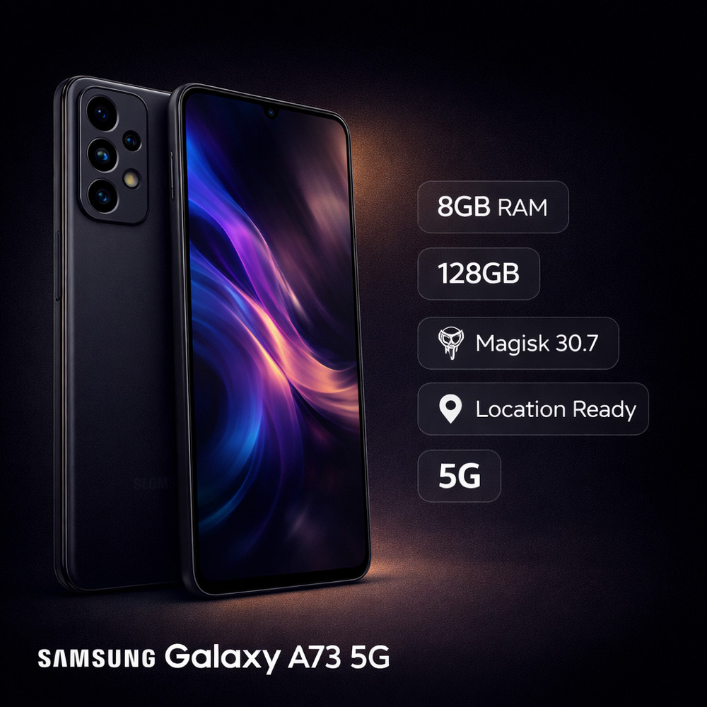 Samsung Galaxy A73 5G – 8GB/128GB – Location Spoofing – Magisk 30.7 – Ready 2 Go