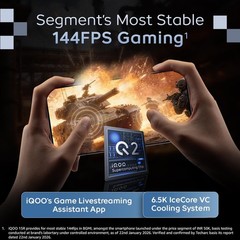 iQOO 15R (Triumph Silver, 12GB RAM, 256GB) Fastest Snapdragon® 8 Gen 5, 7600mAh
