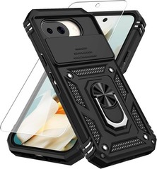 Pixel 10a Case, Heavy Duty Shockproof Full Body Protective Phone Case with Kicks