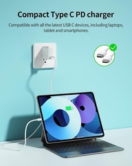 65W USB-C Fast Charger Block for iPhone 17/16/15 Series with 6.6ft Cable