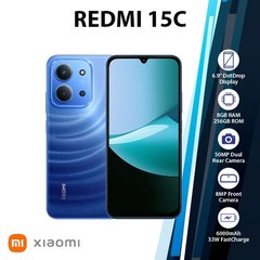 Xiaomi Redmi 15C Android Cell Phone (BLUE/8GB+256GB/Dual SIM/Unlocked/New)