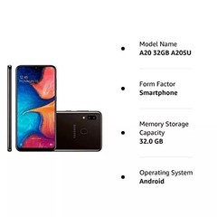 💯Brand New✨Samsung Galaxy A20✨SM-A205U 32GB+ 3GB Black Unlocked Smartphone USA