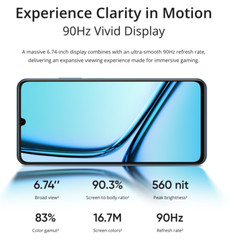 Realme Note 50 4G LTE Midnight Black – 4GB RAM – 128GB ROM – Unlocked – NEW