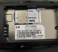 LG 440G – 440GB – Black (TracFone) Cellphone New Without Box