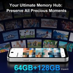 4.5” Mini Phone 64GB Unlocked 4G Mobile Smartphone with 2000mAh Battery Comp…