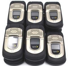 LOT OF 11 – Kyocera DuraXT E4277 PTT 64MB Rugged 3G Flip-Phone – Sprint Locked