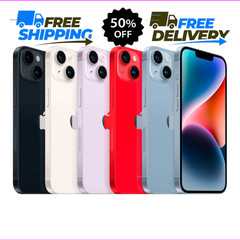Apple iPhone 14 128/256GB – Midnight, Starlight, (PRODUCT)RED – Free Shipping