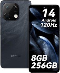 UMIDIGI Note 100A 8GB+256GB Dual SIM 6.8″ 120Hz Unlocked Android 14 Smartphone