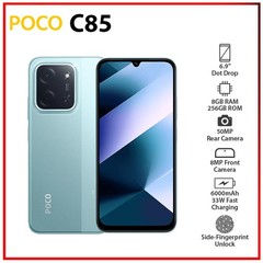 (New) Xiaomi POCO C85 8GB+256GB GREEN Dual SIM Unlocked Android Cell Phone