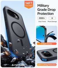 Google Pixel 10a Case: Translucent Matte Military Grade Shockproof Phone Cover –