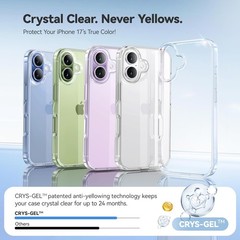 for iPhone 17 Case Smooth Crystal Clear, Anti-Yellow & Virgin TPU, Slim Transpar
