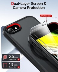 iPhone SE 2022/2020 Case: iPhone-8/ iPhone 7 Phone Case, Matte Slim Protective B
