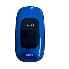 SANYO SCP-3820 by Kyocera Sprint Blue Flip Phone 3G CDMA Basic Cell Phone